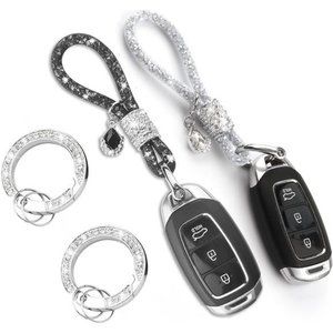 Car Keychain for Women,Keychain Accessories With Bling Rhinestones Glitter Luxe